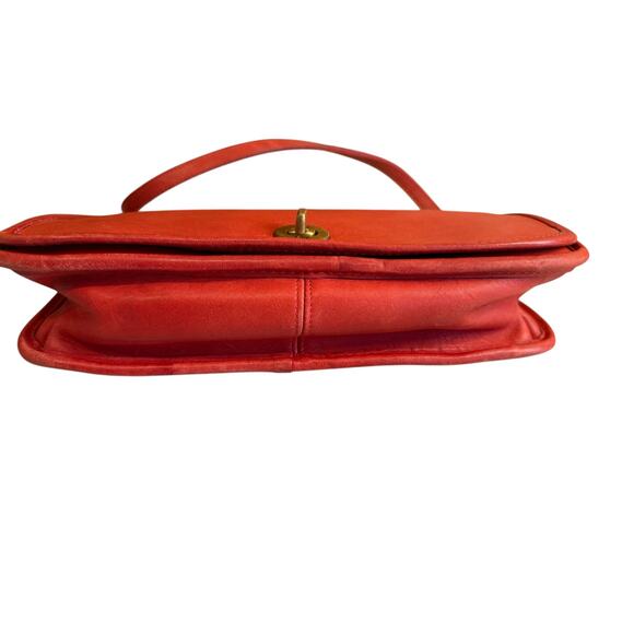 Vintage Coach Convertible Shoulder Clutch Bag Red - Picture 4 of 10